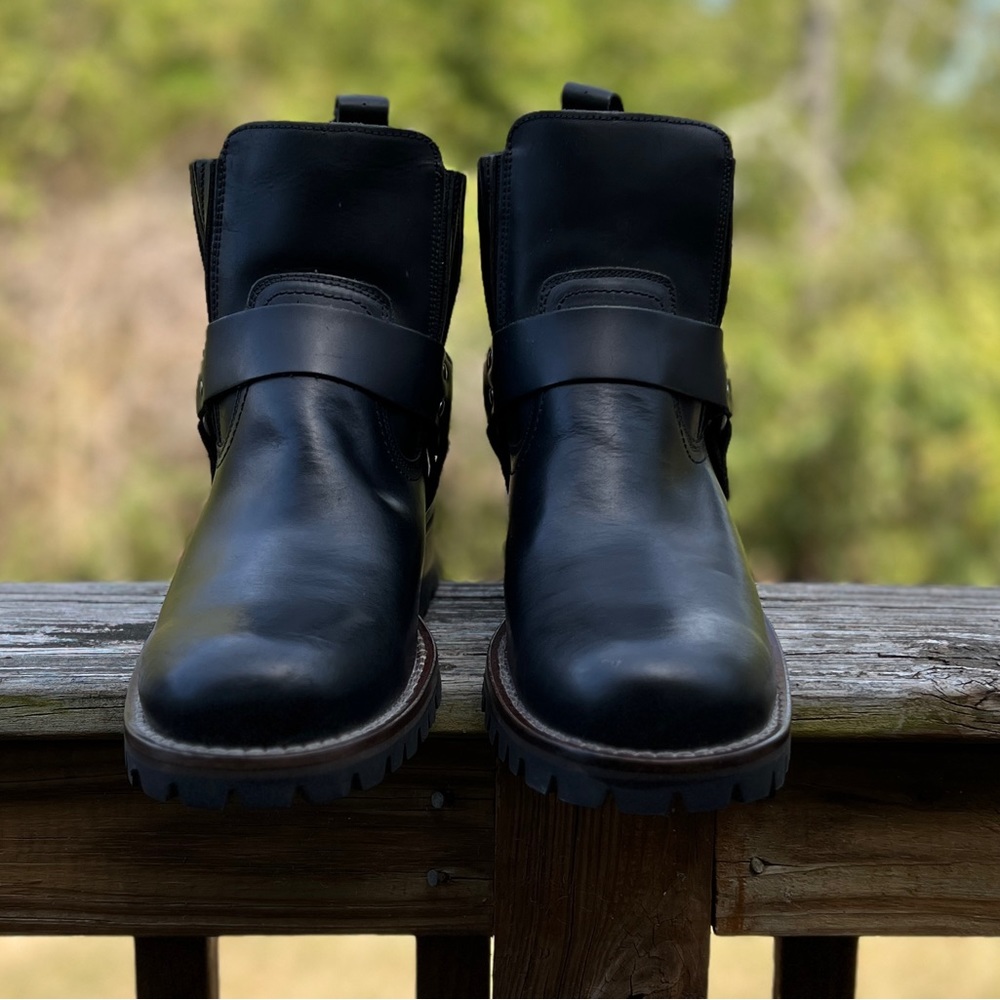 GBX BASIX MENS MOTORCYCLE BOOTS SIZE 11